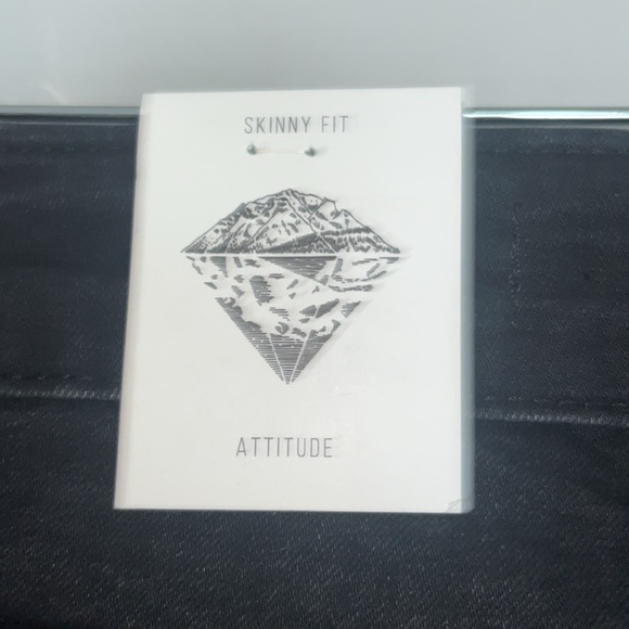 NWT Black Island Gangs Of Street Skinny Moto Cross Sport Distressed Jeans W Zip - Picture 13 of 15